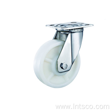 Heavy Duty Stainless Steel White PP Swivel Casters